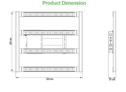 GROWFASTER Z-240 Bar Grow Light 240W